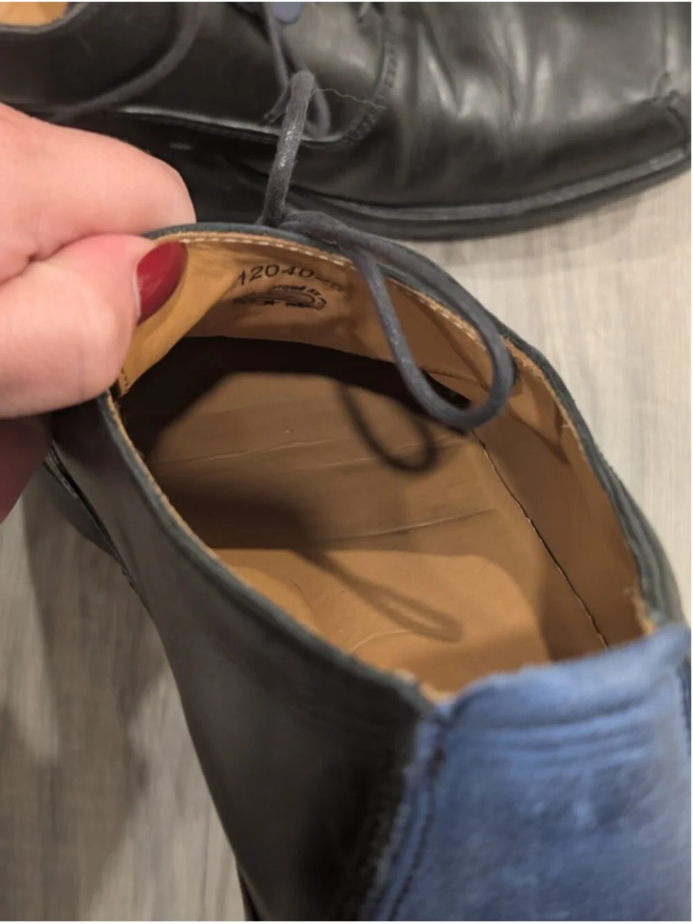 John Fluevog | Dandy Beau Oxfords In Black/Blue
